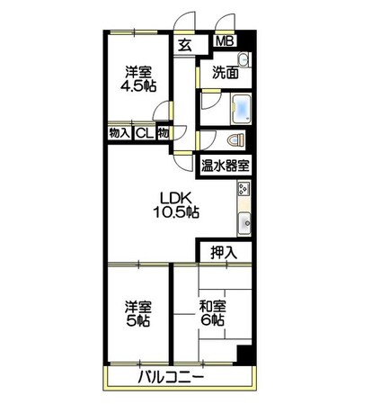 明石公園ハイタウンの物件間取画像